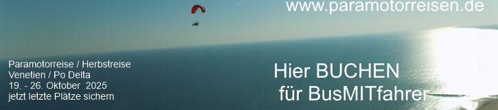 Motorschirmreise Herbst 2023 buchen Mitfahrer