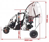 Doppelsitzertrike ECO 2 Light ohne Motor