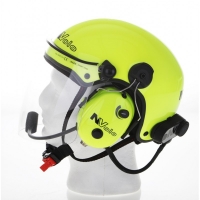 Paramotor Helm von NVolo mit Signalfarbe