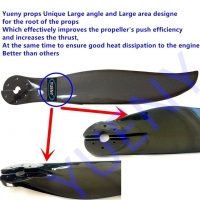 Carbon / Fiberglass 2 Blatt Propeller Länge bis 130 cm